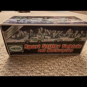 Hess sport utility vehicle and motorcycles